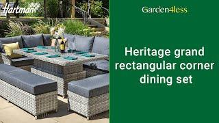 Heritage grand rectangular corner dining set - A Closer Look At