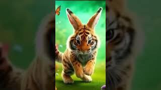 කොටියෙක් ?හාවෙක්? Tiger Hybrid Rabbit #shorts #sinhala #hybrids #sinhalacartoon #aiart #ailookbook