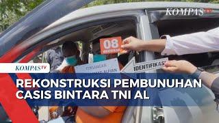 Polisi Gelar Rekonstruksi Pembunuhan Casis Bintara TNI AL, 40 Adegan Reka Ulang Ditampilkan