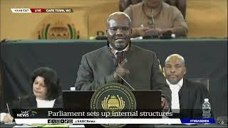 Parliament sets up internal structures