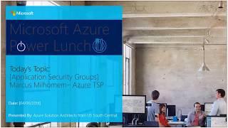 Azure Applicaiton Security Groups - Azure Power Lunch