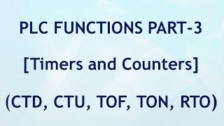 #Timers and Counters# Plc Function