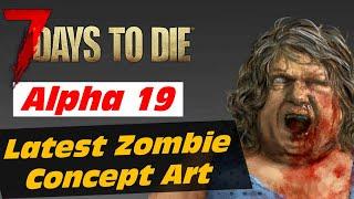 Alpha 19 Latest Zombie Model Concept Art 7 Days to Die - 7d2d alpha 19 zombie models