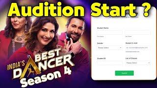 India's best dancer season 4 | How to give Audition Complete process