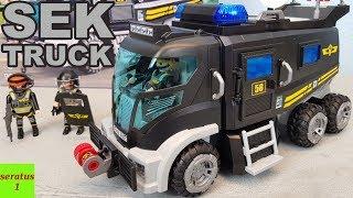 Playmobil SEK Truck 9360 auspacken seratus1 Spezialeinsatzkommando