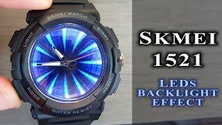 #skmei #skmeiwatch Skmei 1521 LEDs backlight watch review #201