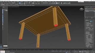 How to make a simple table in 3ds Max.