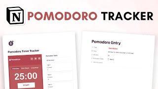 Pomodoro Timer Set-Up in Notion to boost productivity (easy tutorial for beginners + free template)