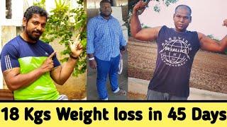 Weight Loss Motivation | 18 Kgs Weight Loss in 45 Days | June Month Weight Loss Challenge Winner !!!