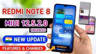 Redmi Note 8 Miui 12.5.2.0 India Stable Update Full Changelog | Redmi Note 8 New Update