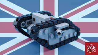 LEGO Tutorial Mark I WWI Tank