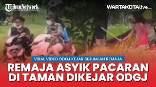 Viral Video Remaja Lagi Asyik Pacaran di Taman Dibubarkan oleh ODGJ