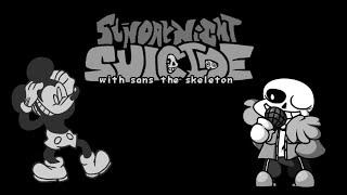 Friday Night Funkin' - Suicide Mouse VS Sans (Sans Sings Unhappy / Happy (FNF MODS)