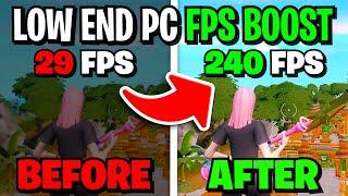 How To BOOST FPS on Low End PC ️ Speed Up Low-End/Old PC 