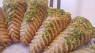 gateaux pour l'aid cornet a la pistache كورنيات البيستاش