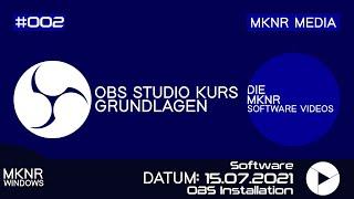 OBS Installation | OBS Studio Kurs