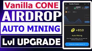 Vanilla CONE Mining Level Upgrade | AUTO MINING