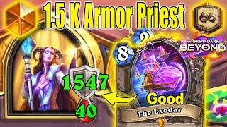 1550 Armor Control Space Priest Deck Is So Cool At The Great Dark Beyond | Hearthstone