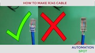 How to make Rj45 Cable Right Way