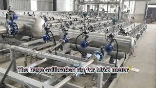 The huge calibration rig --- Electromagnetic flow meter water