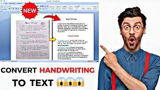 Image to Text in MS Word || How to Convert Image to Text in Microsoft Word