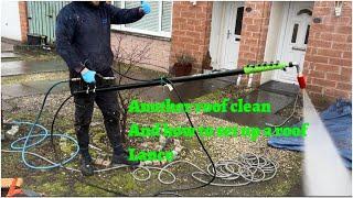 Roof clean number 4 of 2024  and how I set up my roof cleaning lance!