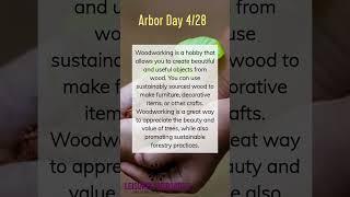 Arbor Day - Start a New Hobby:  Woodwork  #leisurelyversatile