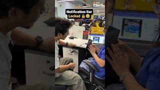 Notification Bar Locked  #android #androidtip