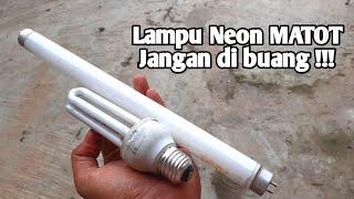 Barang bekas menjadi barang berguna || ide kreatif dari lampu rusak