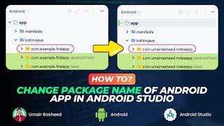 How to change the Package Name of Android app in Android Studio