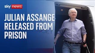 Julian Assange released after five years in prison