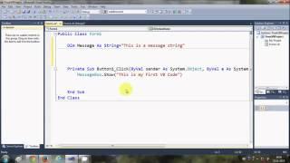 Visual Basic  NET Tutorial 2   Variable Declaration in Visual Basic