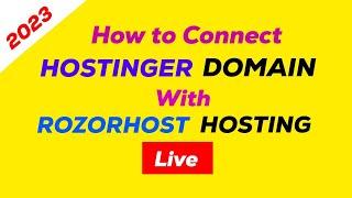 How to connect domain name with razorhost webhosting | Change Name Server | Hostinger | Razorhost