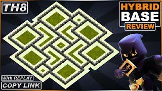 BEST! TH8 Base [Defense] 2021!! Anti Dragon, Hog Riders & Valk TH8 Base with REPLAY - Clash of Clans