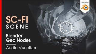 Blender 2 93   Create a Sci-Fi Scene and Audio visualizer