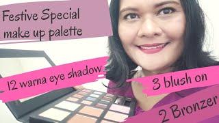 Review Festive special Make Up palette | welcome program 3 | Oriflame