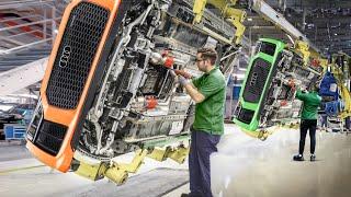 In einer milliardenschweren deutschen Fabrik, die den leistungsstarken Audi R8 produziert