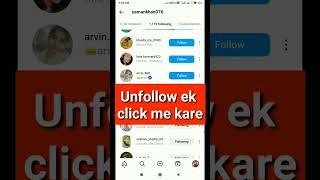 Unfollow Everyone 1 click on Instagram 2023