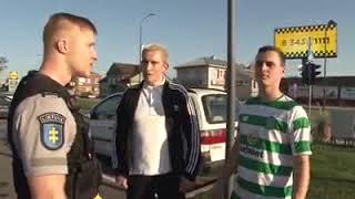 Lithuanian Cop asks Celtic fans if they are wild animals?