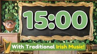 15 Minute St Patrick's Day Timer with Irish Music 