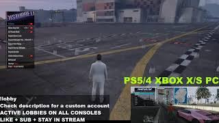  [LIVE] GTA 5 ONLINE MONEY DROP/MODDED LOBBY [PS5, XBOX, PC, PS4] FREE MOD MENU CASH DROP & RP