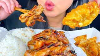 ASMR FRIED DUMPLINGS & CHICKEN TERIYAKI | EATING SOUNDS | MUKBANG | ASMR PHAN