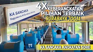 KERETA ANDALAN DI JALURNYA JADWAL 4 KALI DARI SURABAYA MAUPUN JOGJA!? Trip Naik KA Sancaka Eksekutif