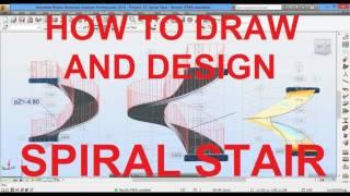 HOW TO DESIGN SPIRAL STAIR - AUTODESK ROBOT 2016 TUTORIALS