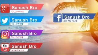 My new Social Buttons | Sanush Bro ThinkDifferent.