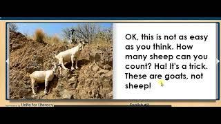 COUNTING SHEEP animal story for kids, children, ESL, EASY ENGLISH READ ALONG AUDIO STORY BOOK