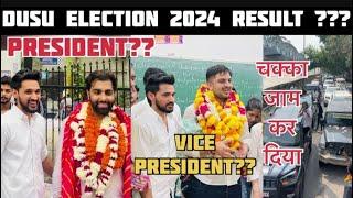 DUSU ELECTION 2024 || Kon Jeeta Delhi University Elections ️ || Mayanktanwarking