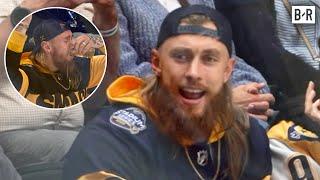 George Kittle Mic'd Up at Predators Playoff Game 