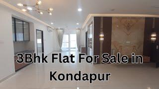 Ready to Move 3Bhk Flat For Sale in kondapur | Gated Community |HYDERABAD  call 90148 56370