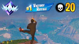 High Kill Solo Ranked Win Full Gameplay (Fortnite Season 3)